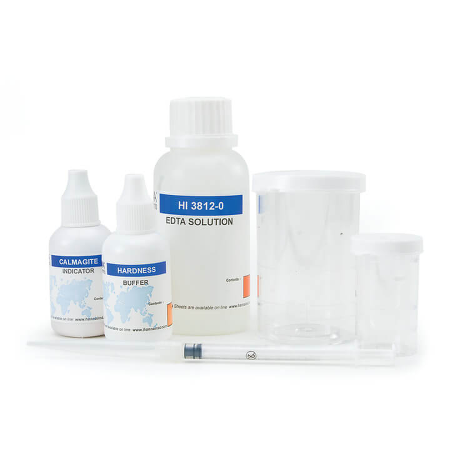 Kit de prueba de dureza total (como CaCO3), 100 pruebas